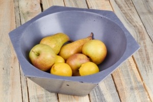 Betonová mísa HEX, originální zpracování prefabrikátů na zakázku