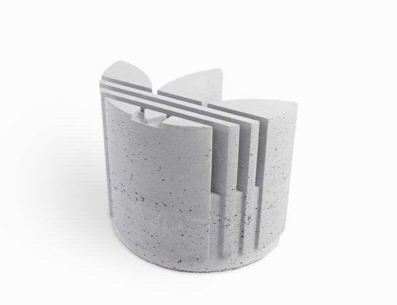 Concrete table for meetings was made for a fashion brand chain.