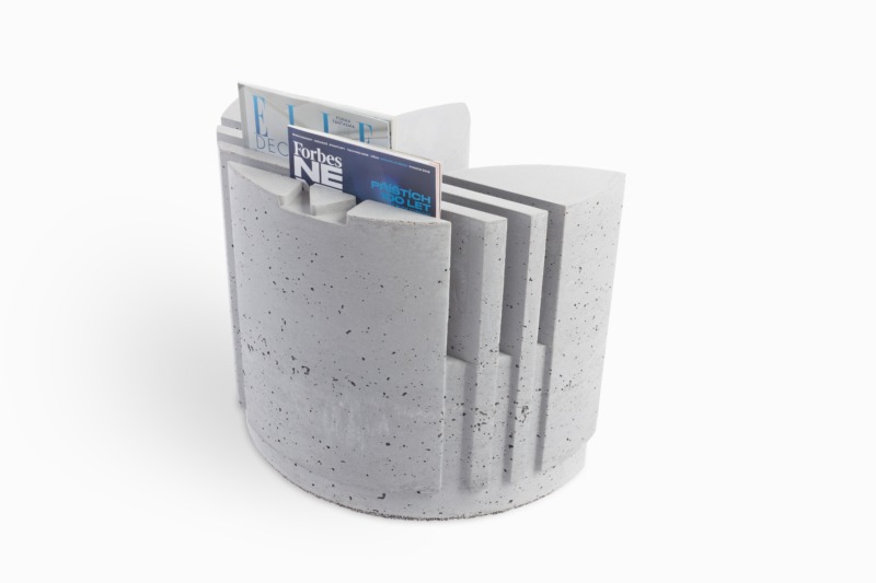 Concrete table for meetings was made for a fashion brand chain.