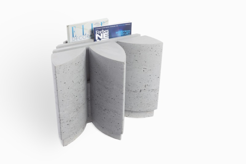 Concrete table for meetings was made for a fashion brand chain.