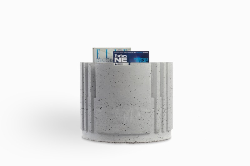 Concrete table for meetings was made for a fashion brand chain.