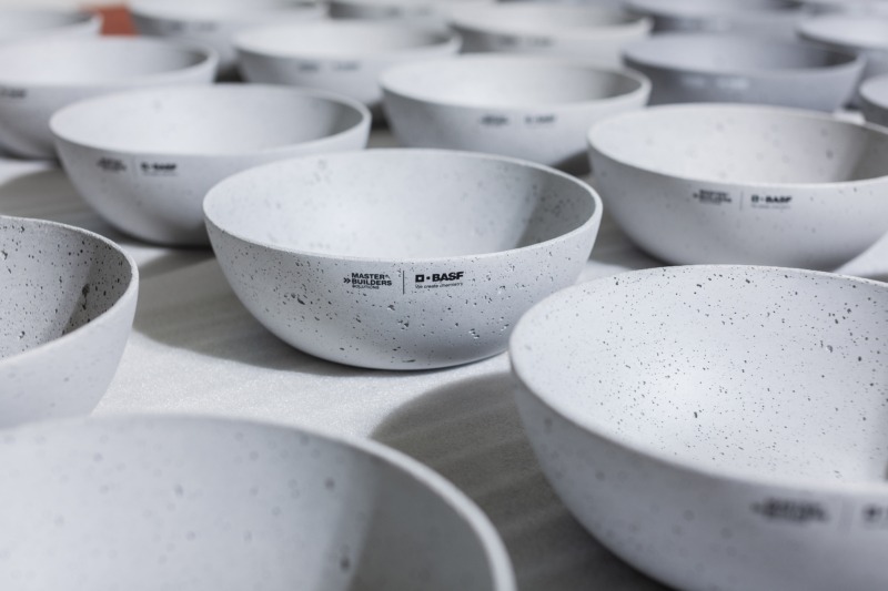 Concrete bowl, marketing items for BASF company