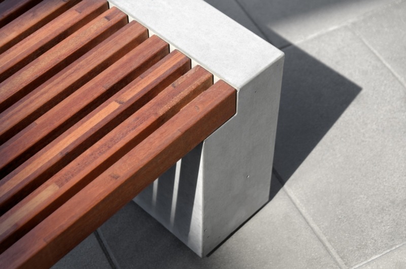 Concrete bench, park bench TELO