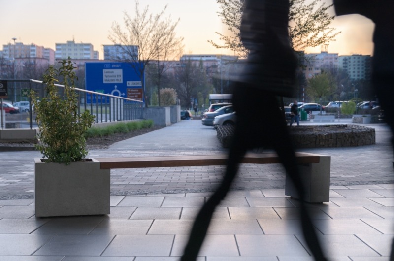 Concrete bench, park bench TELO