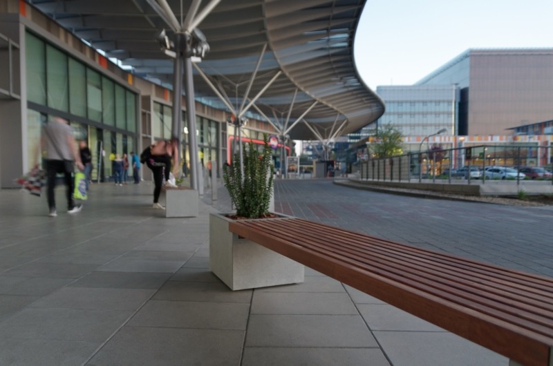 Concrete bench, park bench TELO