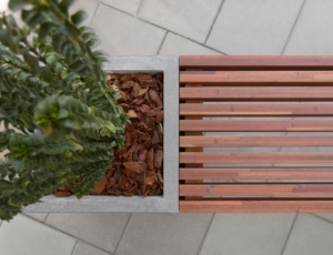 Concrete benches TELO garden furniture, garden architecture