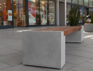 Concrete benches TELO garden furniture, garden architecture