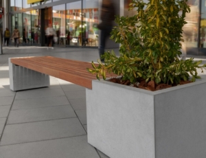 Concrete benches TELO garden furniture, garden architecture