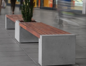 Concrete benches TELO garden furniture, garden architecture