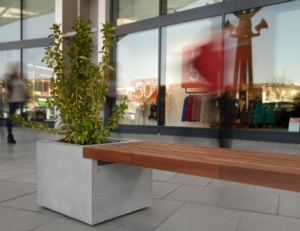 Concrete benches TELO garden furniture, garden architecture