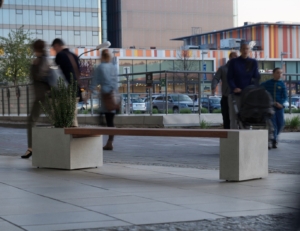 Concrete benches TELO garden furniture, garden architecture