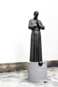 Statue of Martin Wednesday for Brno, pedestal from Švec concrete workshop