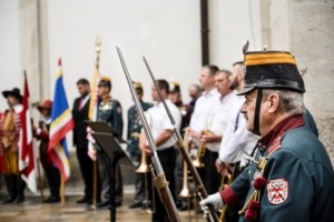 Statue of Martin Wednesday for Brno, pedestal from Švec concrete workshop