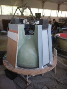 story production model and mold for wine tank