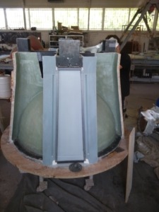 story production model and mold for wine tank