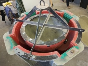 story production model and mold for wine tank
