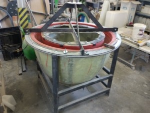 story production model and mold for wine tank