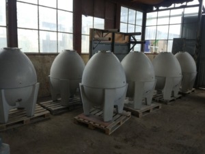 story production model and mold for wine tank