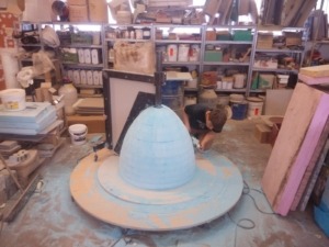 story production model and mold for wine tank