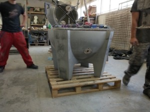 story production model and mold for wine tank