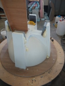 story production model and mold for wine tank