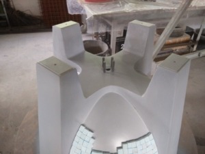 story production model and mold for wine tank