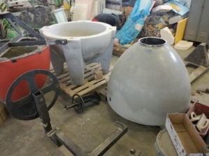 story production model and mold for wine tank