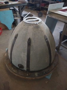 story production model and mold for wine tank