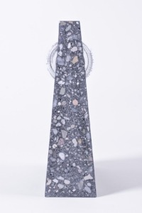 concrete trophy for asahi brewery japan