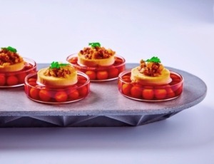 concrete plates for gastronomy competition in Singapore 2018