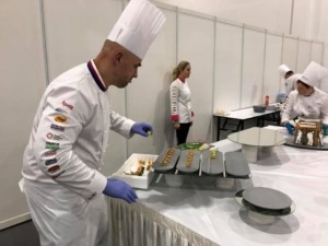 concrete plates for gastronomy competition in Singapore 2018