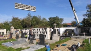 Bespoke concrete columbarium in Zborovice