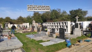 Bespoke concrete columbarium in Zborovice