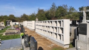 Bespoke concrete columbarium in Zborovice