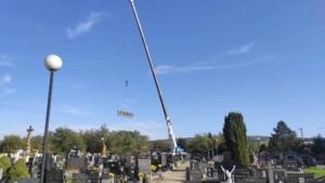 Bespoke concrete columbarium in Zborovice