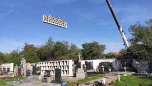 Bespoke concrete columbarium in Zborovice