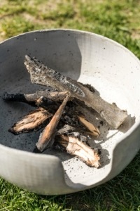 betonový grill z tenkostěnné žáruvzdorné směsi