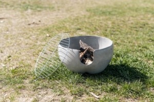 betonový grill z tenkostěnné žáruvzdorné směsi