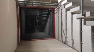 interwoven staircase made of concrete