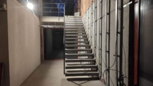 interwoven staircase made of concrete