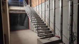 interwoven staircase made of concrete