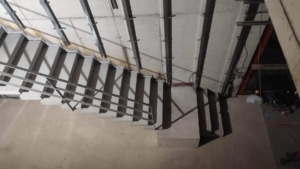 interwoven staircase made of concrete