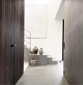 interwoven staircase made of concrete