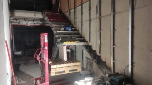 interwoven staircase made of concrete