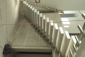 Concrete staircase, cantilever stairs made of precast concrete