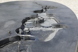 Concrete fountain in Dolní Věstonice