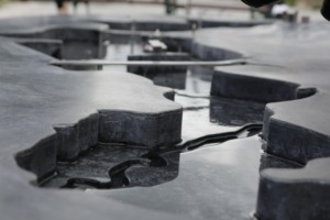 Concrete fountain in Dolní Věstonice