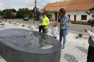 Concrete fountain in Dolní Věstonice