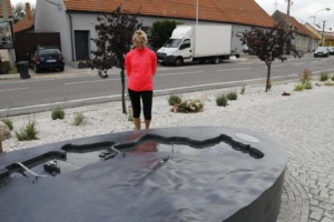 Concrete fountain in Dolní Věstonice